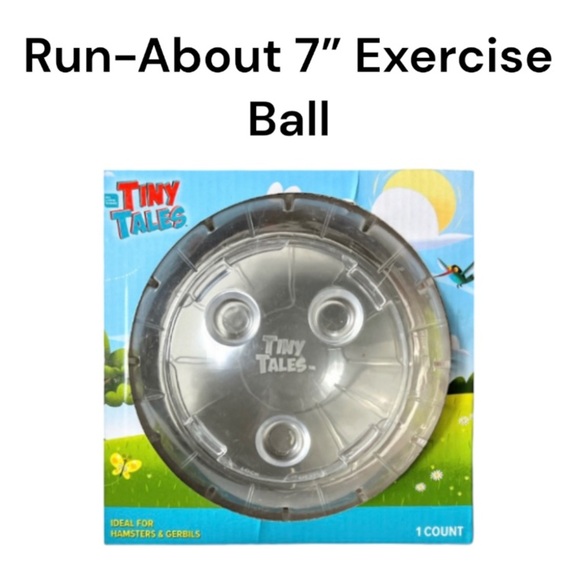 NWT All Living Things Tiny Tales 7” Clear Exercise Ball Adventure Play Toy - Picture 8 of 8